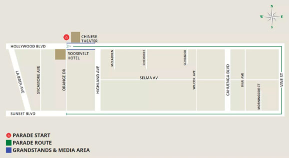 Hollywood Christmas Parade Route for 2025