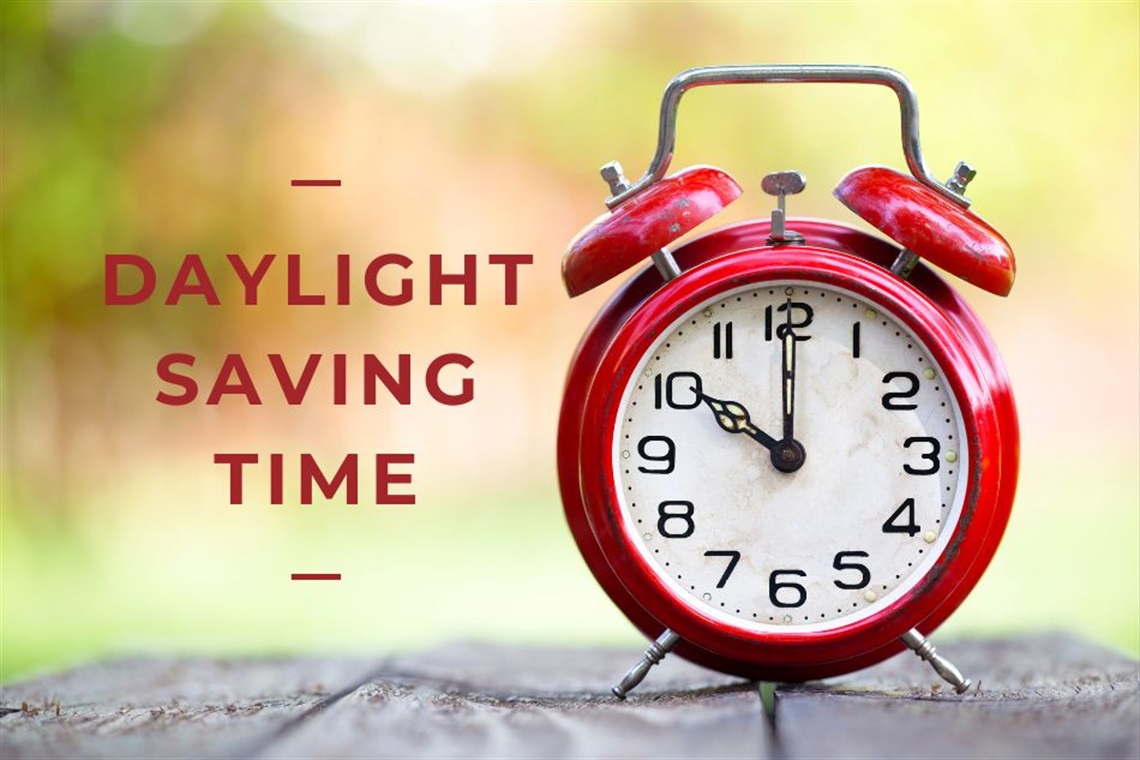 Daylight Saving Time Begins Sunday