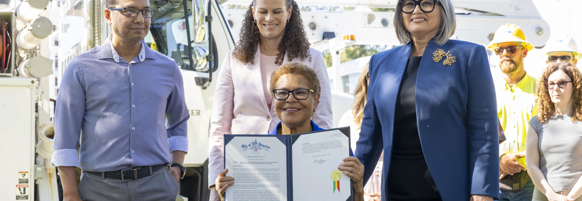 Mayor Bass Launches Historic Solar Street Light Initiative