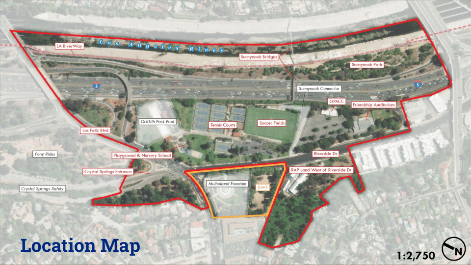 South Griffith Park Master Plan Location Map