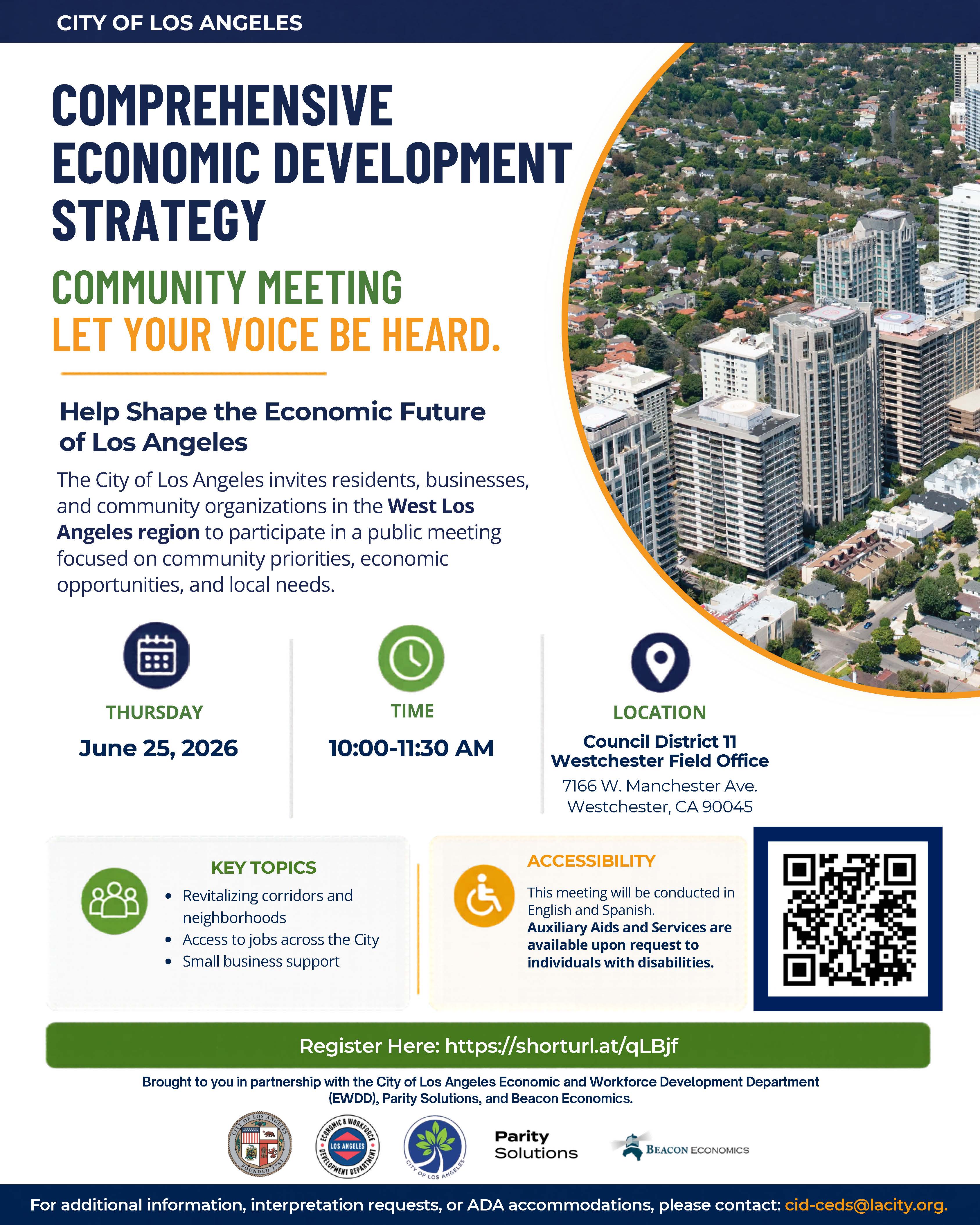 Community Economic Development Meeting Flyer