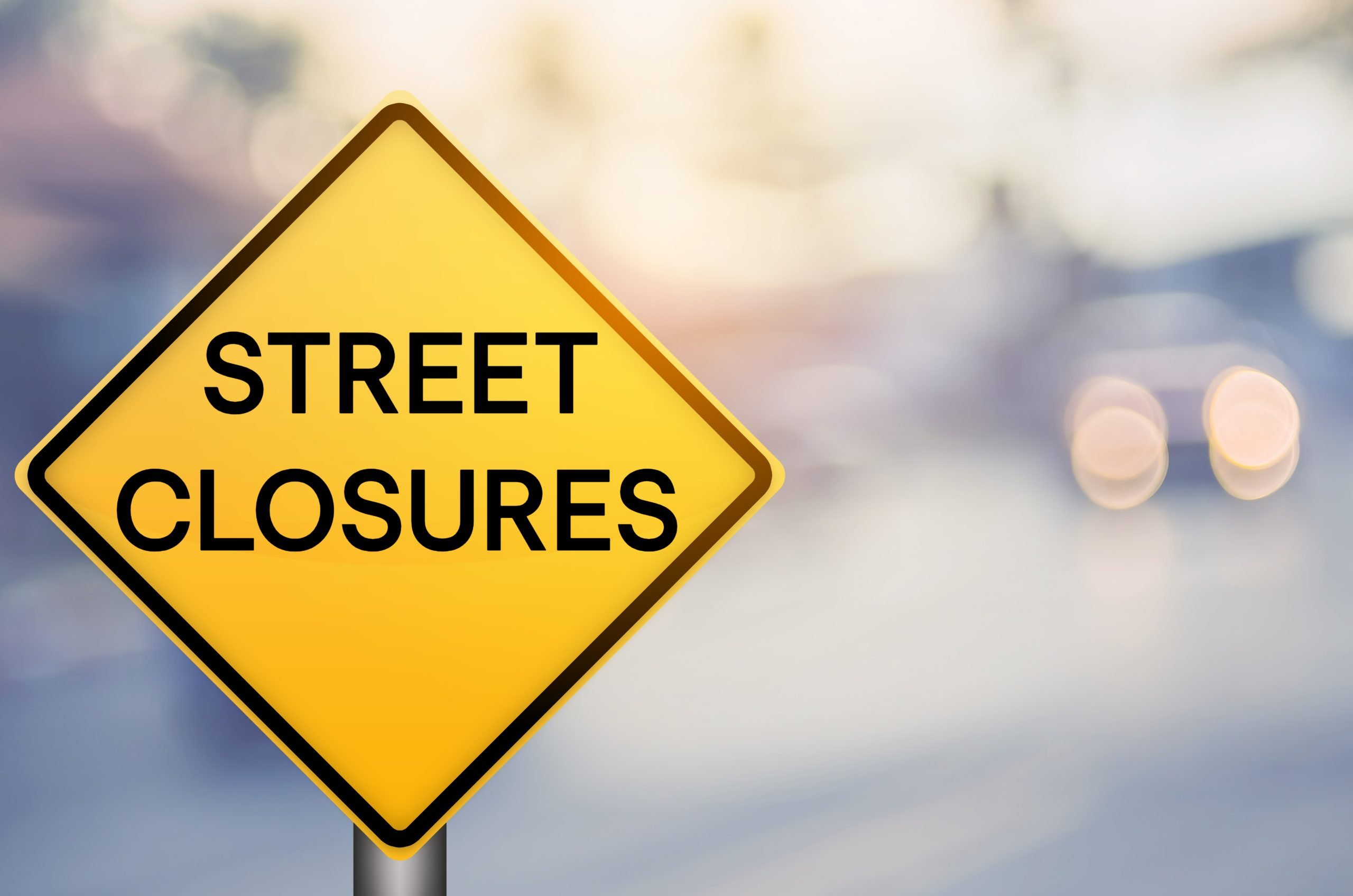 Westbound Sunset Boulevard Street Closure on July 25